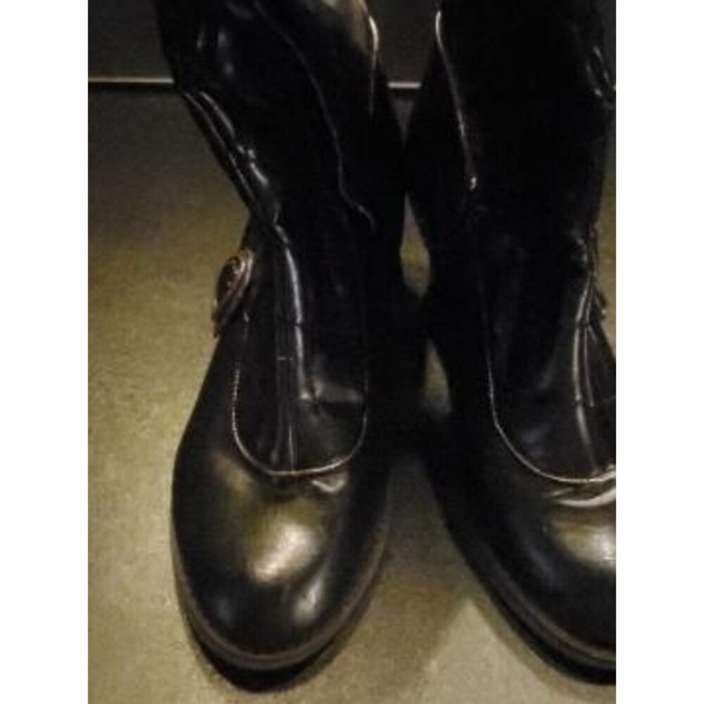 Victoriana Hades Tall Black Boots Women Size 9